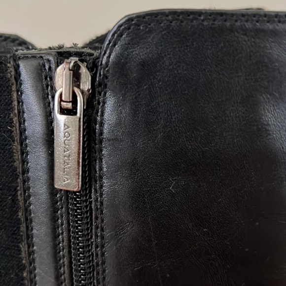 Aquatalia Olita Waterproof Leather Riding Boots – Black, Size 7 - Picture 6 of 8